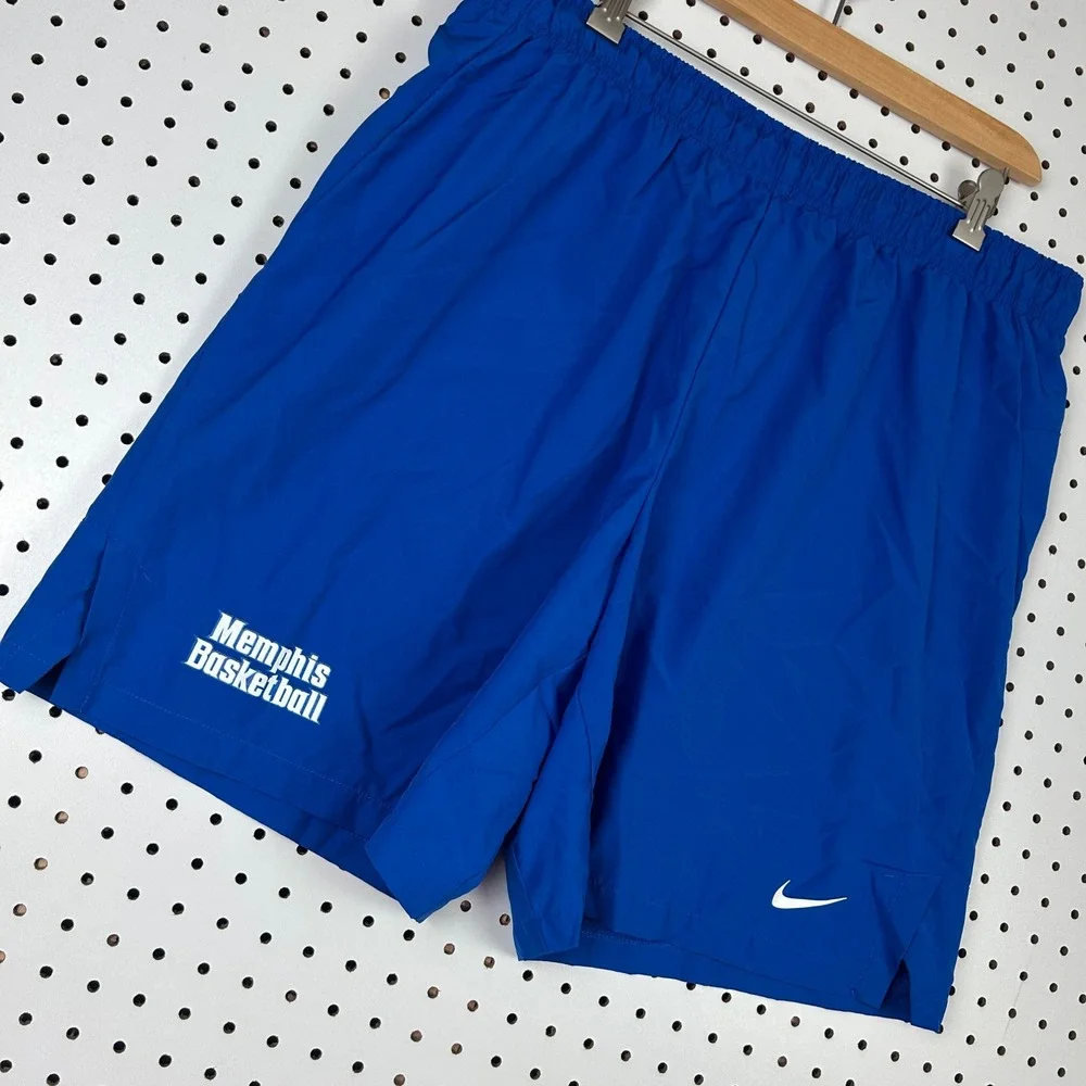 Nike Memphis Basketball Dri-Fit Shorts XXL Blue Athletic Practice PE Tiger Penny